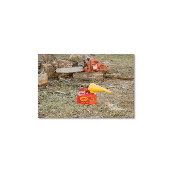 Safety Can, Type I, 1 gal, 24-ga Galvanized Steel, Flammables, Red