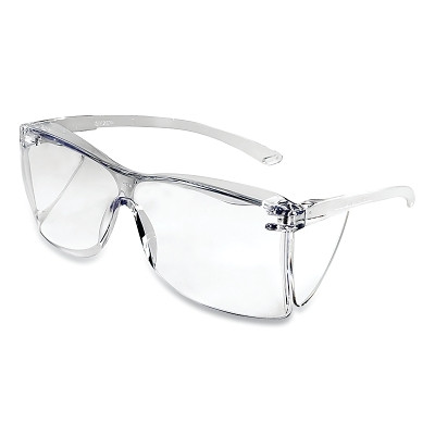 Guest-Gard™ Series Protective Eyewear Safety Glasses, Clear Lens, Polycarbonate, Clear Frame Pack of 24
