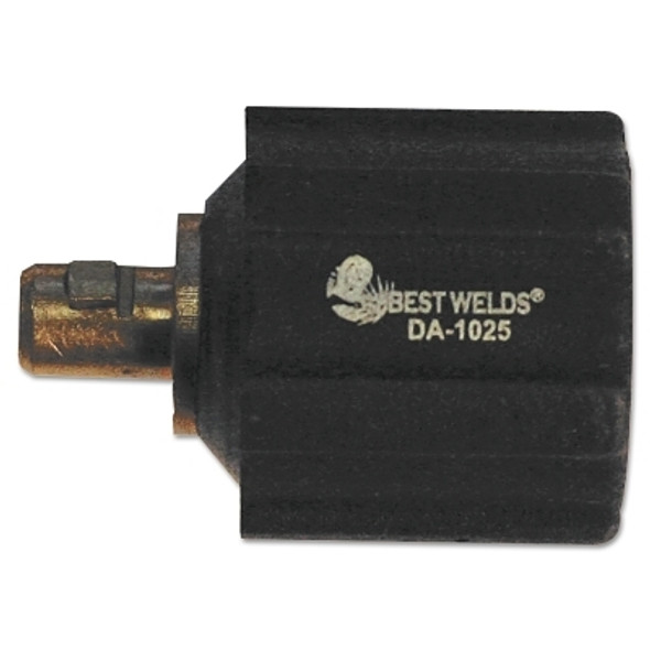 Dinse Connector, Euro to USA Adapter, Twist-Lock, #6 AWG to #2 AWG Cable Capacity