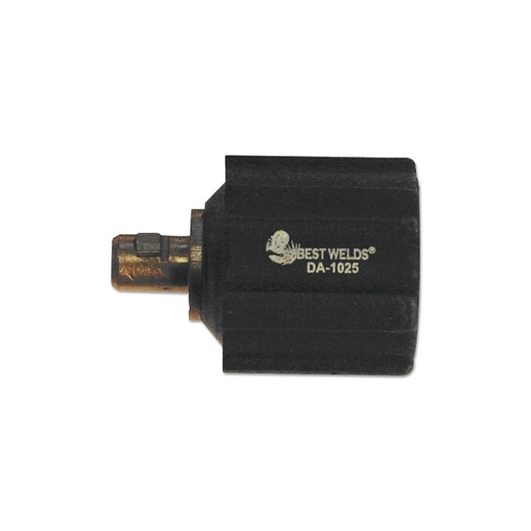 Dinse Connector, Euro to USA Adapter, Twist-Lock, #6 AWG to #2 AWG Cable Capacity