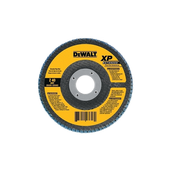 XP™ Extended Performance Flap Disc, 7 in dia, 40 Grit, 5/8 in Arbor, 8700 RPM, T27 Pack of 5
