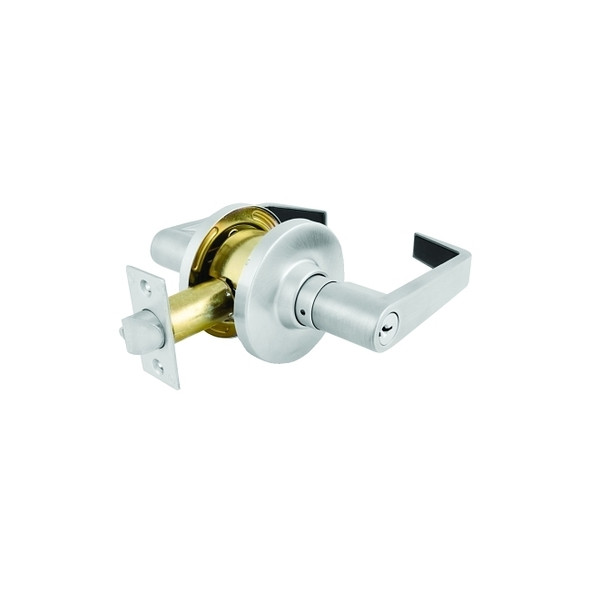 Commercial Grade 2 BumpStop™ Door Hardware, Lever, Keyed Entry, Schlage C Compatible, Satin Chrome Finish