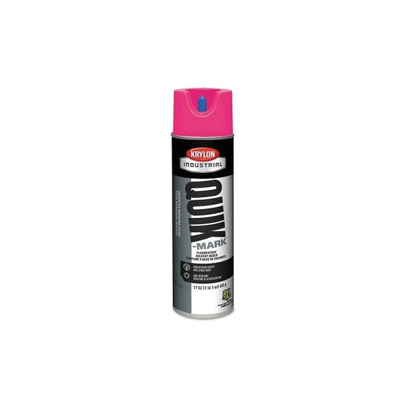 Quik-Mark™ Fluorescent Inverted Marking Paint, 17oz, Flrscnt Pink Pack of 12