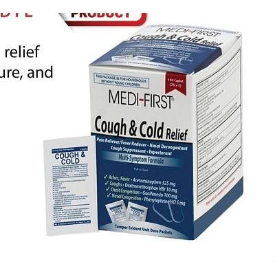 Cough and Cold Relief Caplet, Unflavored
