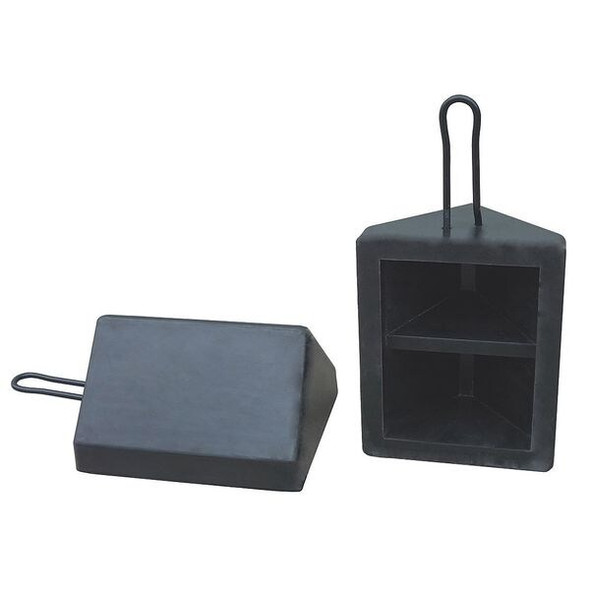 Manufacturer Varies Wheel Chock,Molded Rbr w/Stl Grab,Black 22XW78 Manufacturer Varies Wheel Chock,Molded Rbr w/Stl Grab,Black 22XW78