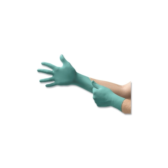 NeoTouch® 25-101 Disposable Gloves, Powder Free, Textured, 5.1 mil, Small, Green