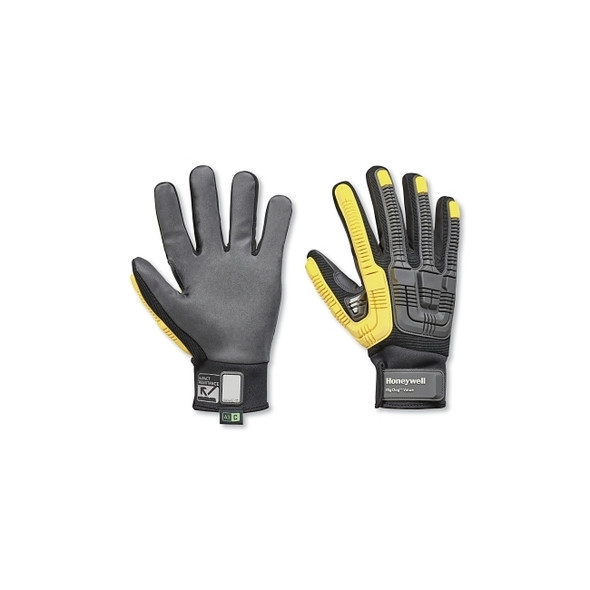 Rig Dog™ Value Gloves, 10/X-Large, Black/Yellow