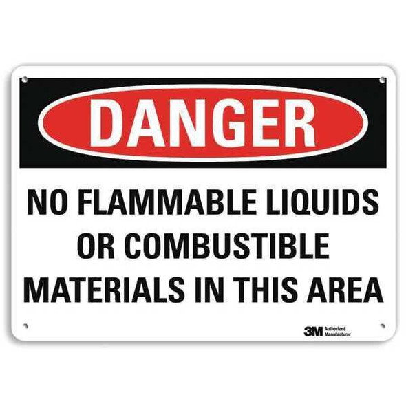 Danger Sign, 10 in H, 14 in W, Horizontal Rectangle, English, U3-1820-NA_14x10