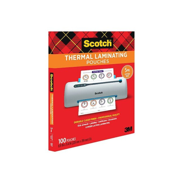 Scotch Pouch,Thermal Laminator,5mm,PK100 TP5854100
