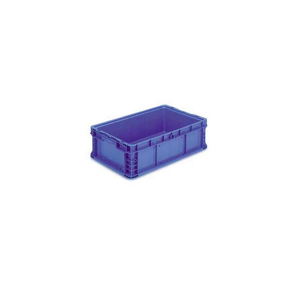 ORBIS Stakpak Modular Straight Wall Container 24""L x 15""W x 7-1/2""H Blue Poly