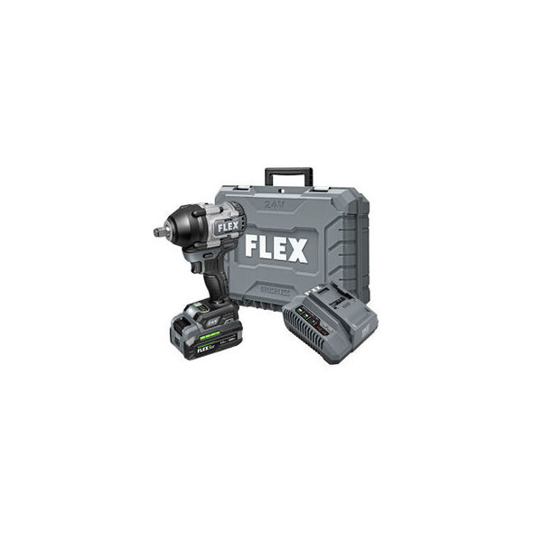 FLEX Cordless 1/2"" Mid Torque Impact Wrench Kit with 3.5Ah Stacked Lithium-Ion