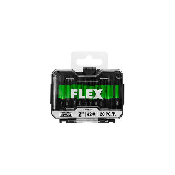 Flex SQ2 2"" Impact Driver Bit Pack of 20