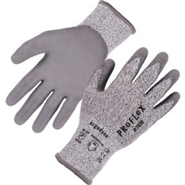 Ergodyne Proflex 7030 Cut Resistant Gloves Polyurethane Coated ANSI A3 M Gray 1