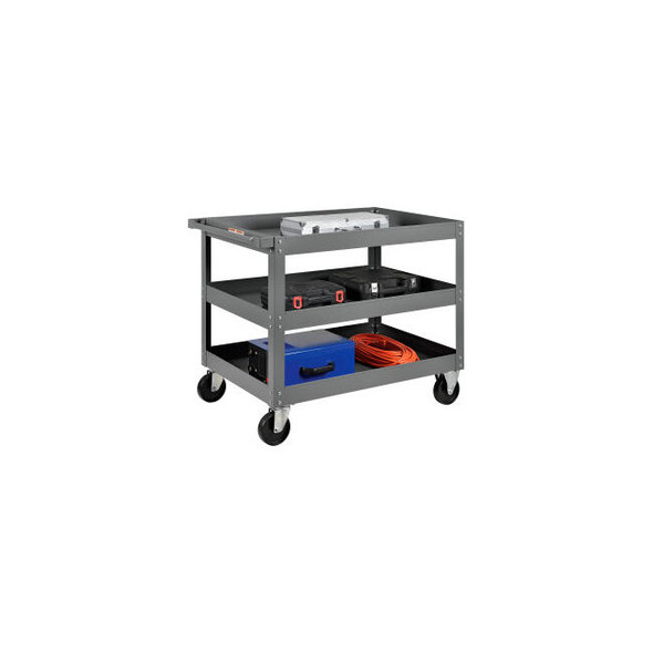 Global Industrial Steel Stock Cart w/3 Shelves 800 lb. Capacity 36""L x 24""W x