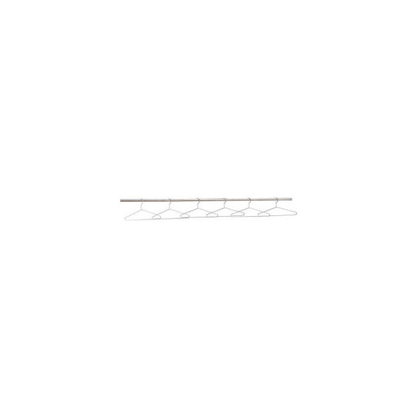 Interion Chrome Plated Hangers Pack of 6
