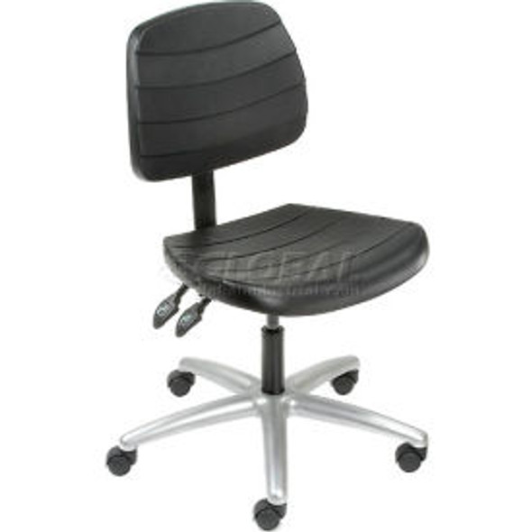 Interion Office Chair With Mid Back Polyurethane Black Interion Office Chair With Mid Back Polyurethane Black