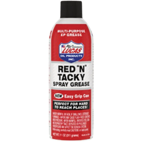 Lucas Oil 11 Oz. Red N Tacky Grease Aerosol LUCA11025