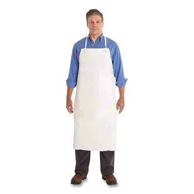 PVC Apron, 56-101, 18 mil, 48 in Ties, 33 in x 44 in, White