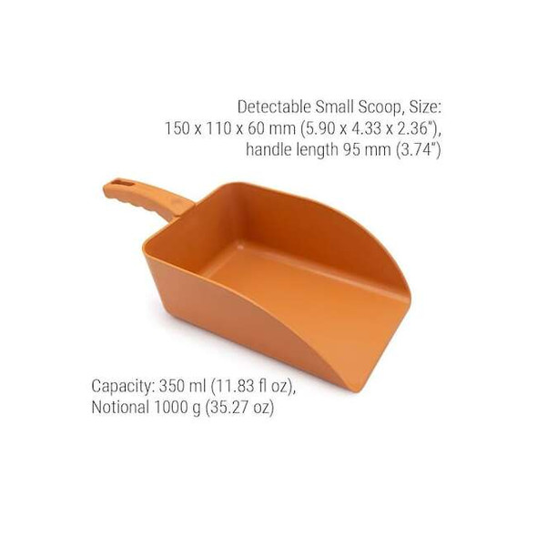 Detectamet Metal Detectable Scoop,5.9 In L,Orange,Pk5 514-S086-P08-Z03