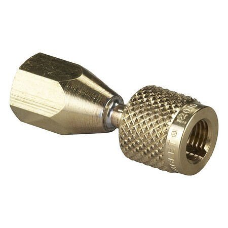 Yellow Jacket Quick Coupler,180 Deg,8 1/4 in L,Bronze 19118