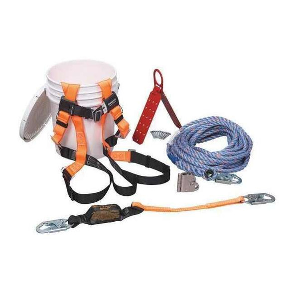 Miller by Pip Fall Protection Kit, Size: L/XL BRFKT50-Z7/50FT