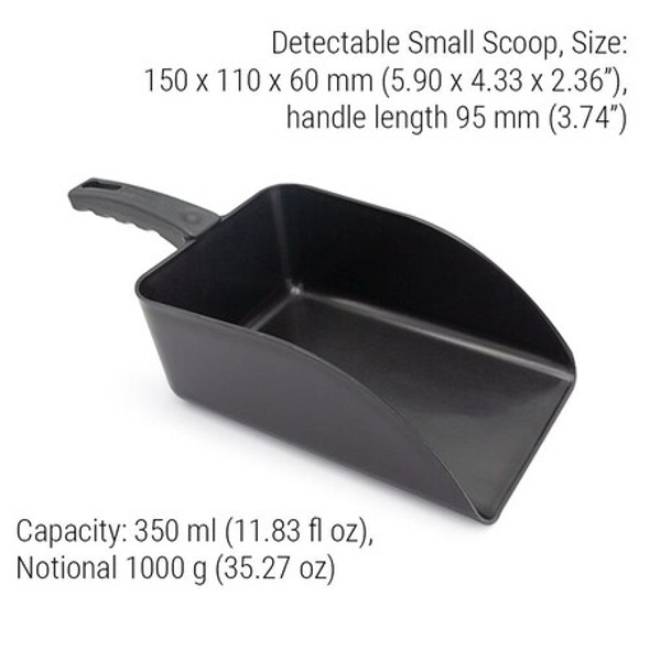 Detectamet Scoop,5.9 in L,Black,PK5 514-S086-P02-Z03