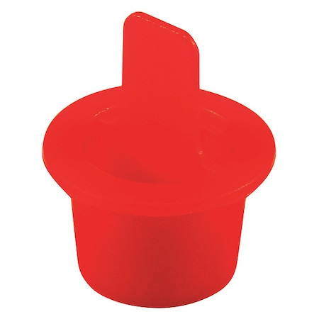 Caplugs Center Pull-Tab Tapered Plug, Red, LDPE 1000 PK CPT-4 QCPT4Q1