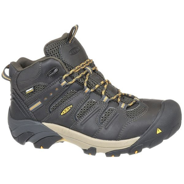 Men's Hiker Boot, 13 D, Steel Toe, 5 in H, Raven/Tawny Olive, 1018079