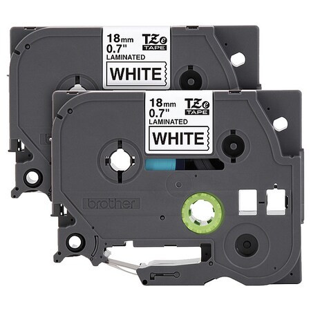 Brother Label/RibbonCartridge,White,45/64inW TZE2412PKG
