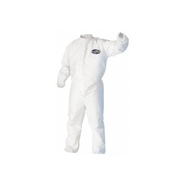 Kleenguard Coveralls,L,Wht,KleenGuard(TM) A30,PK25 46103