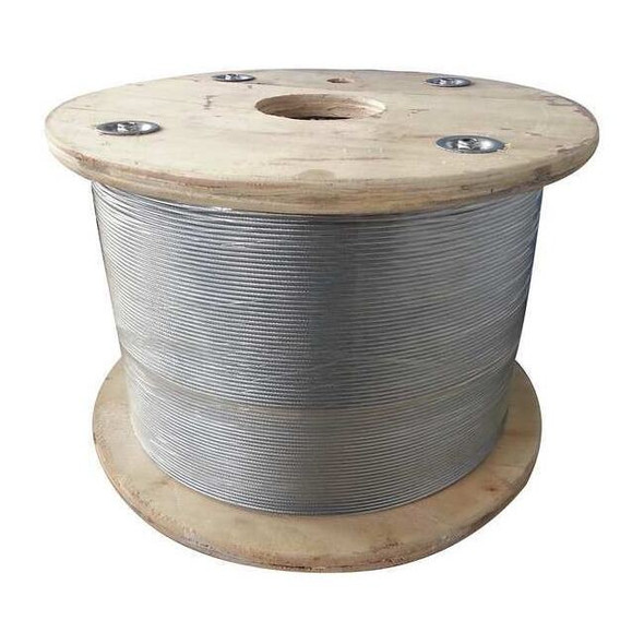 Manufacturer Varies Cable,3/16 in.,50 ft.,1 x 19,Steel 33RH50