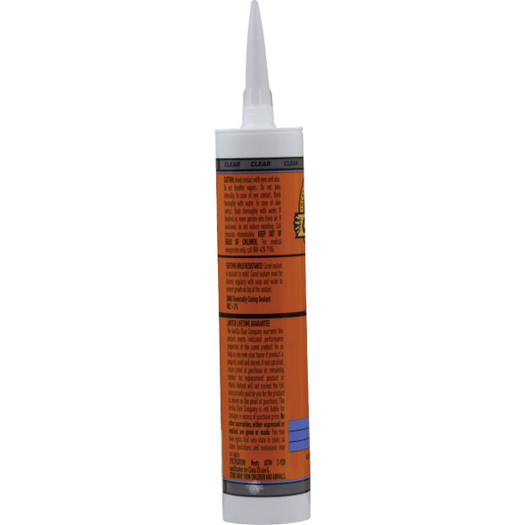 Gorilla 10 Oz. Window & Door Silicone Sealant Cartridge, Clear 117399 794906