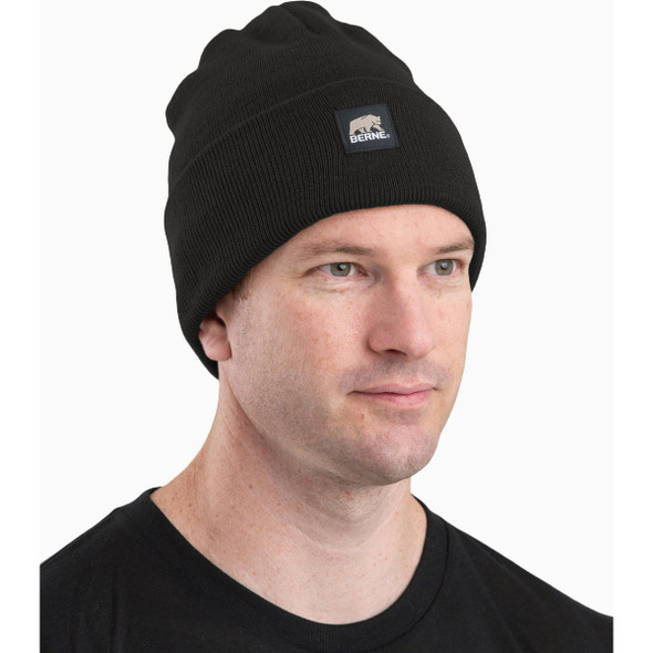 Berne Heritage Black Knit Cuff Beanie H150BKR400 706240