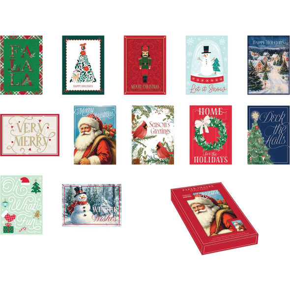 Paper Images 5 In. x 7 In. Boxed Christmas Cards (18-Pack) CBC518 Pack of 24