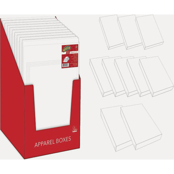 Paper Images White Assorted Sizes Gift Boxes (10-Pack)
