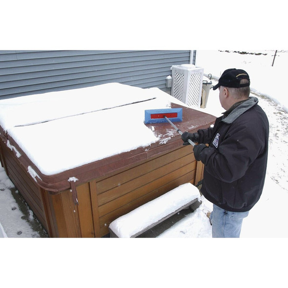 SnoBrum 29 In. Steel Oversized Foam Snow Remover with Telescoping Handle