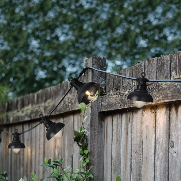 Lumineo 15 Ft. 10-Light Warm White LED Outdoor Party String Light Set 9782044 812762