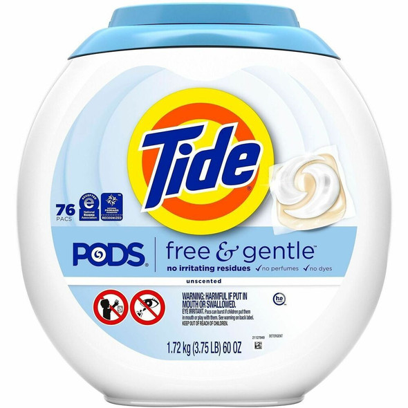 Tide Free & Gentle Laundry Detergent 09488CT
