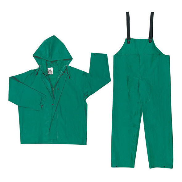 MCR Safety® Dominator™ 2-Piece Protective Wear, Large, Green, 1/Each