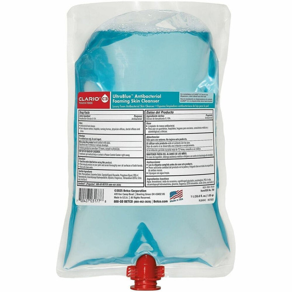 Betco UltraBlue Skin Cleanser Refill 759H200