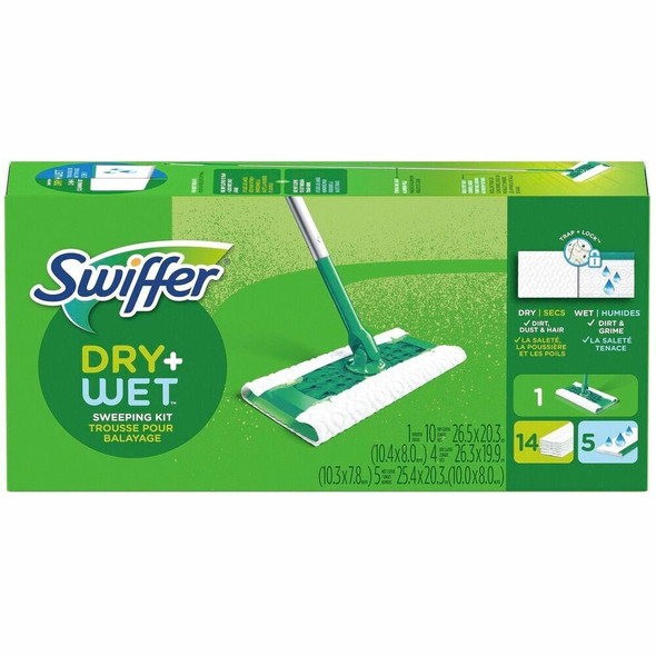 Swiffer Sweeper Mop - Easy to Use - Green - 1 Box