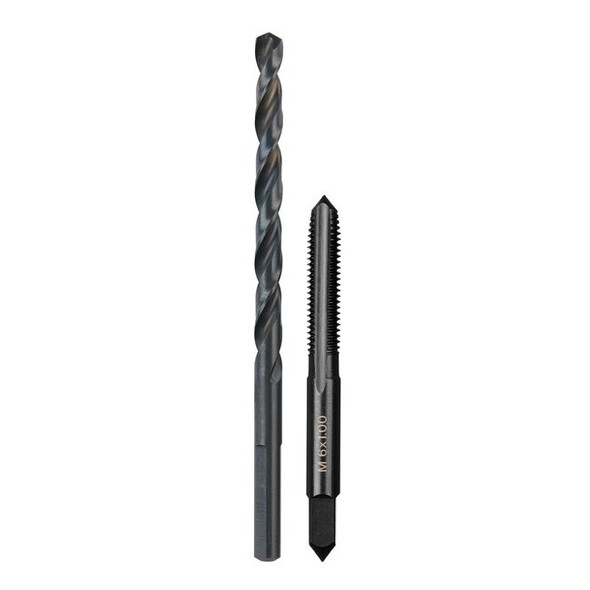 Milwaukee Tool M6-1.00 mm Straight Flute Plug Tap & No. 9 Drill Bit 49-57-5536