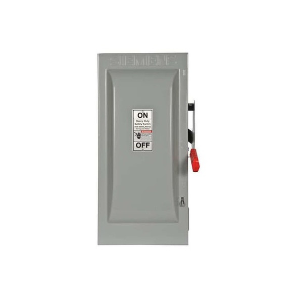 Siemens Safety Switch, Non-Fusible, 100 A, Steel HNF263