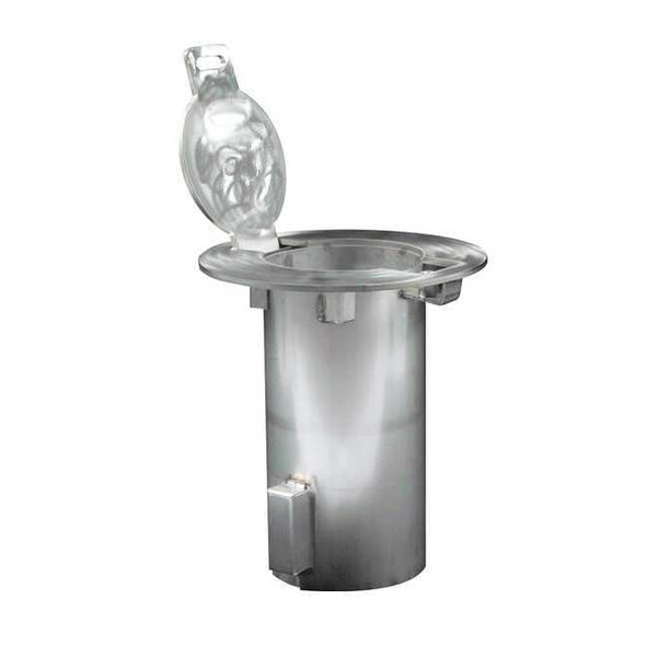 Calpipe Security Bollards Bollard Embedment Sleeve,11 1/4"W,Silver ESR060