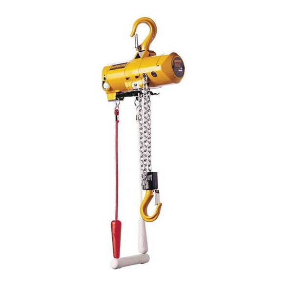 Harrington Air Chain Hoist,500 lb. Cap.,10 ft. Lift AH500C-10