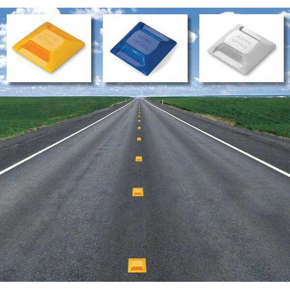 Tapco Pavement Marker,White,1 Way,4 In.,PK100 102236BXK