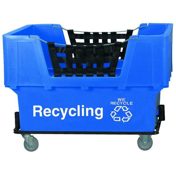 Manufacturer Varies Material Handling Cart,Blue,Recycling N1017261-BLUE-RECYCLE