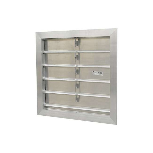 Canarm Manual Damper,Aluminum,Square SR3224X24