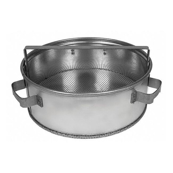 Justrite PartsCleaningContainerBasket,Gray,Steel 27902