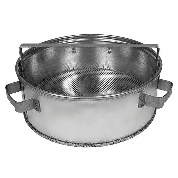 Justrite PartsCleaningContainerBasket,Gray,Steel 27902